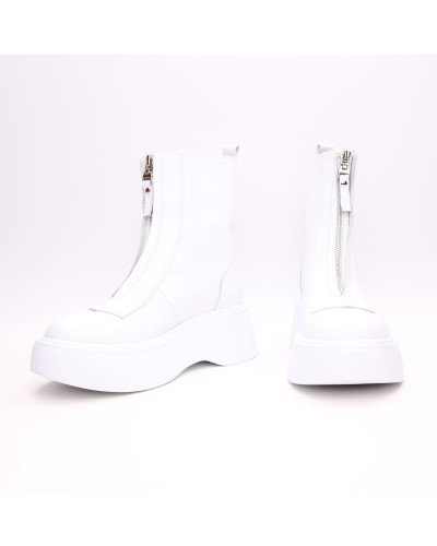 Білі шкіряні черевики Арт. As-11/261