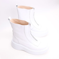 Білі шкіряні черевики Арт. As-11/261