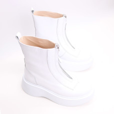 Білі шкіряні черевики Арт. As-11/261