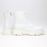 Білі шкіряні черевики Арт. As-8/21074