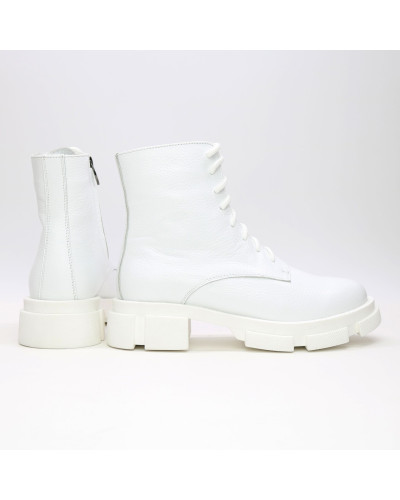 Білі шкіряні черевики Арт. As-8/21074