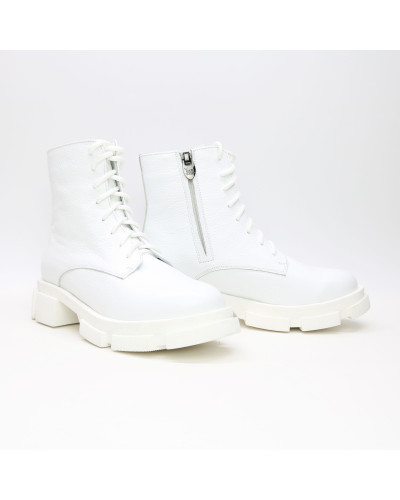Білі шкіряні черевики Арт. As-8/21074