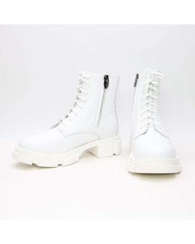Білі шкіряні черевики Арт. As-8/21074