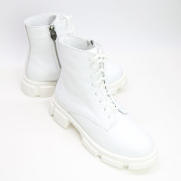Білі шкіряні черевики Арт. As-8/21074