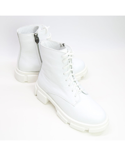 Білі шкіряні черевики Арт. As-8/21074