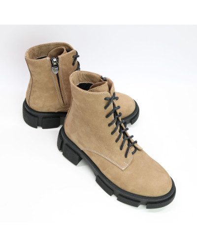 Черевики із бежевого нубуку Арт. As-8/21074