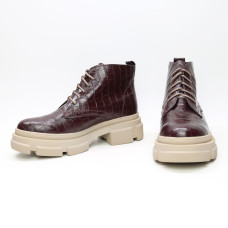 Черевики зі шкіри під рептилію Арт. 12-20/260