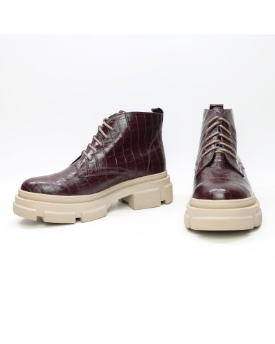 Черевики зі шкіри під рептилію Арт. 12-20/260