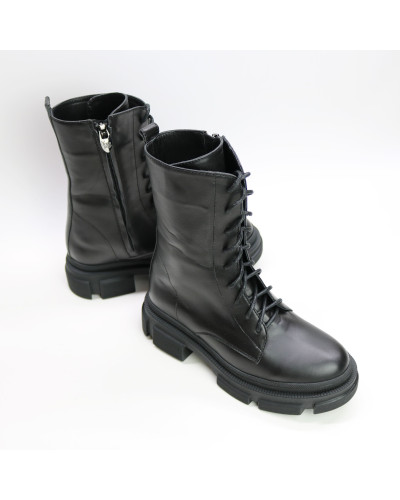 Чорні шкіряні черевики Арт. 12-30/260 (б/ф)