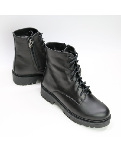 Черевики із чорної шкіри Арт. As-8/21855