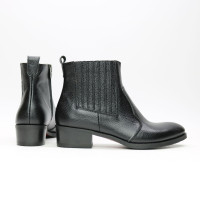 Черевики із чорної шкіри флотар Арт. 306-4