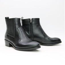 Черевики із чорної шкіри флотар Арт. 306-4