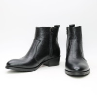 Черевики із чорної шкіри флотар Арт. 306-4