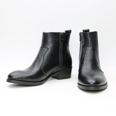 Черевики із чорної шкіри флотар Арт. 306-4