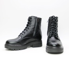 Черевики із чорної шкіри флотар Арт. As-8/As17