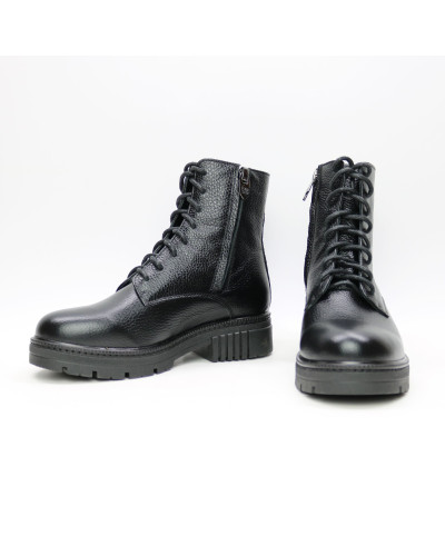 Черевики із чорної шкіри флотар Арт. As-8/As17