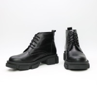 Чорні шкіряні черевики Арт. 12-20/21074