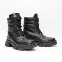 Ботинки из кожи черного цвета Арт. As-2/21074