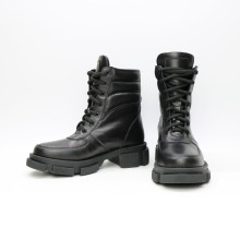 Ботинки из кожи черного цвета Арт. As-2/21074