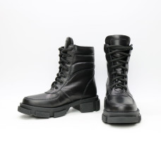 Ботинки из кожи черного цвета Арт. As-2/21074