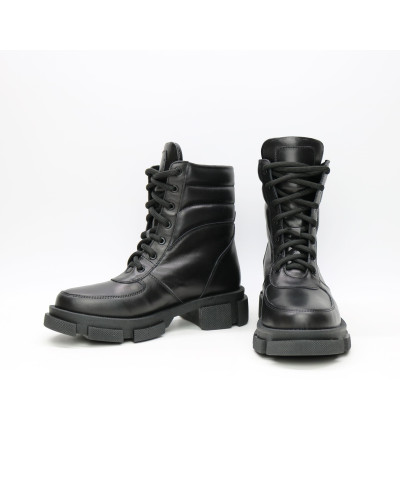 Ботинки из кожи черного цвета Арт. As-2/21074