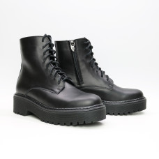 Черевики із чорної шкіри Арт. As-8/22