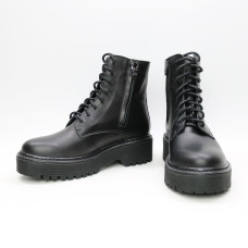 Черевики із чорної шкіри Арт. As-8/22