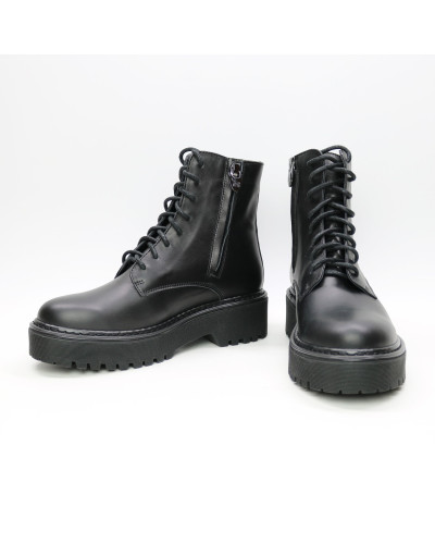 Черевики із чорної шкіри Арт. As-8/22