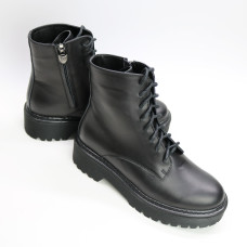 Черевики із чорної шкіри Арт. As-8/22