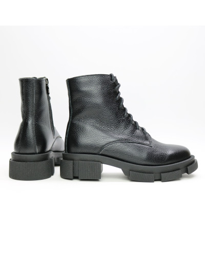 Черевики зі шкіри чорного кольору Арт. As-8/21074