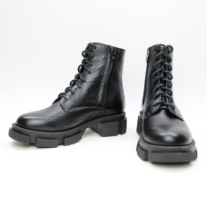 Черевики зі шкіри чорного кольору Арт. As-8/21074