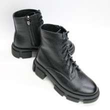 Черевики зі шкіри чорного кольору Арт. As-8/21074