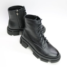 Черевики зі шкіри чорного кольору Арт. As-8/21074