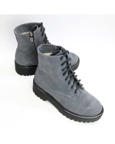 Черевики із сірої замші Арт. As-8/22