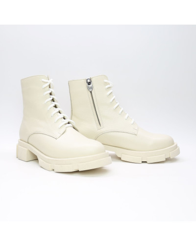 Черевики із бежевої шкіри Арт. As-8/21074