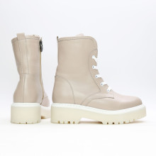 Ботинки из темно-бежевой кожи  Арт. 12-6/22