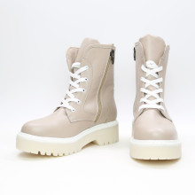 Ботинки из темно-бежевой кожи  Арт. 12-6/22