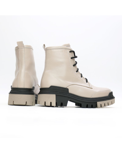 Бежеві черевики зі шкіри Арт. As-10/20