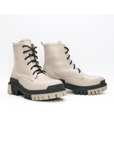 Бежеві черевики зі шкіри Арт. As-10/20