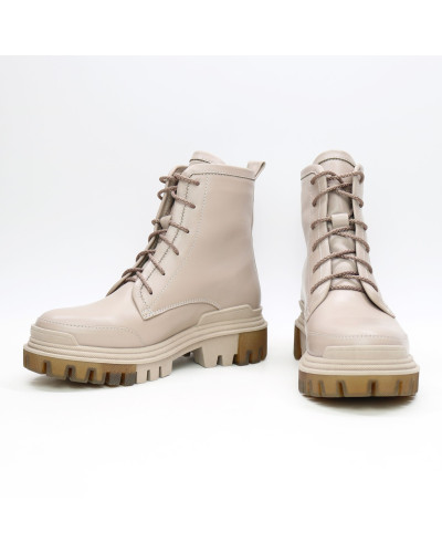 Черевики із бежевої шкіри Арт. As-10/20