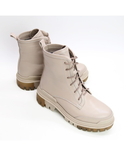 Черевики із бежевої шкіри Арт. As-10/20