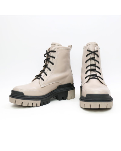 Бежеві черевики зі шкіри Арт. As-10/20