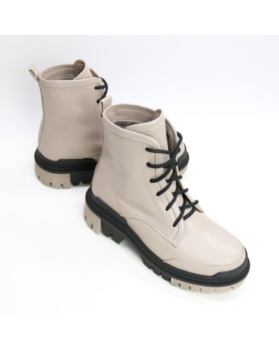 Бежеві черевики зі шкіри Арт. As-10/20