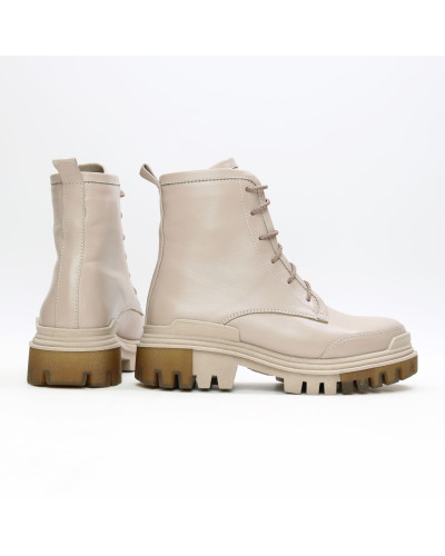 Черевики із бежевої шкіри Арт. As-10/20