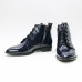 Ботинки из темно-синего наплака с острым носиком Арт. 104-1