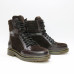 Ботинки со шнуровкой из кожи и замши цвета шоколад  Арт. 05-12/(As11)
