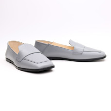 Сірі лофери з квадратним носом Арт. 072-3П