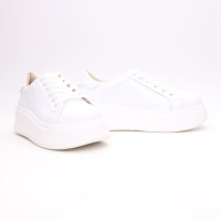 Кеди із білої шкіри Арт. 15-7/Ls17