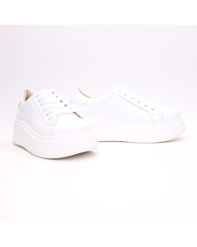 Кеди із білої шкіри Арт. 15-7/Ls17