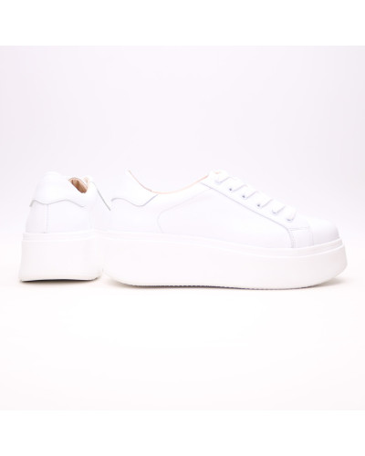 Кеди із білої шкіри Арт. 15-7/Ls17